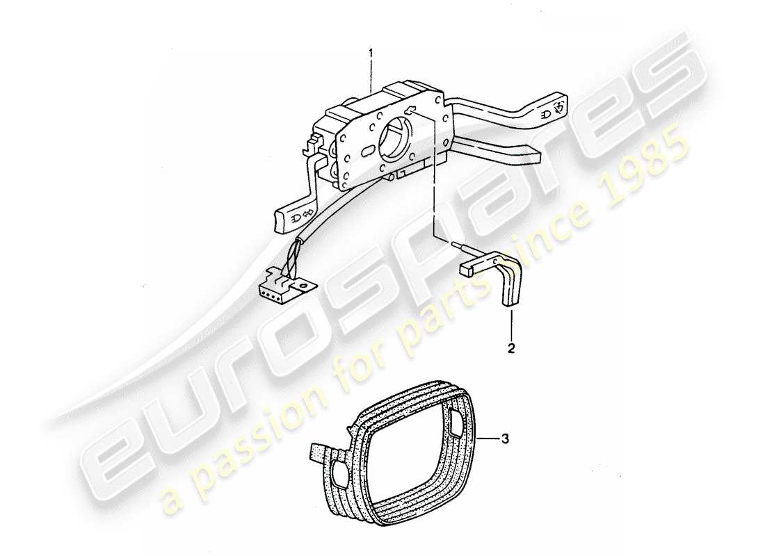 porsche 1993 (968) interruttore piantone sterzo diagramma delle parti
