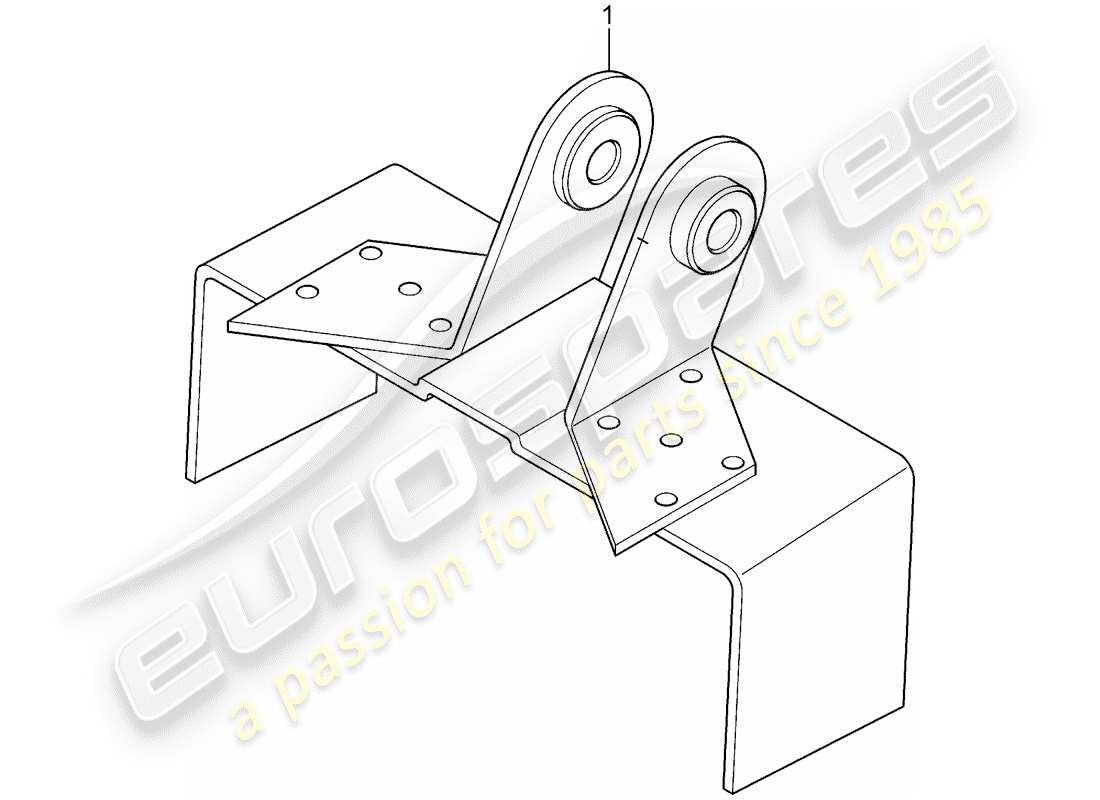 porsche 1968 (911/912) cintura di sicurezza - kit di installazione schema delle parti