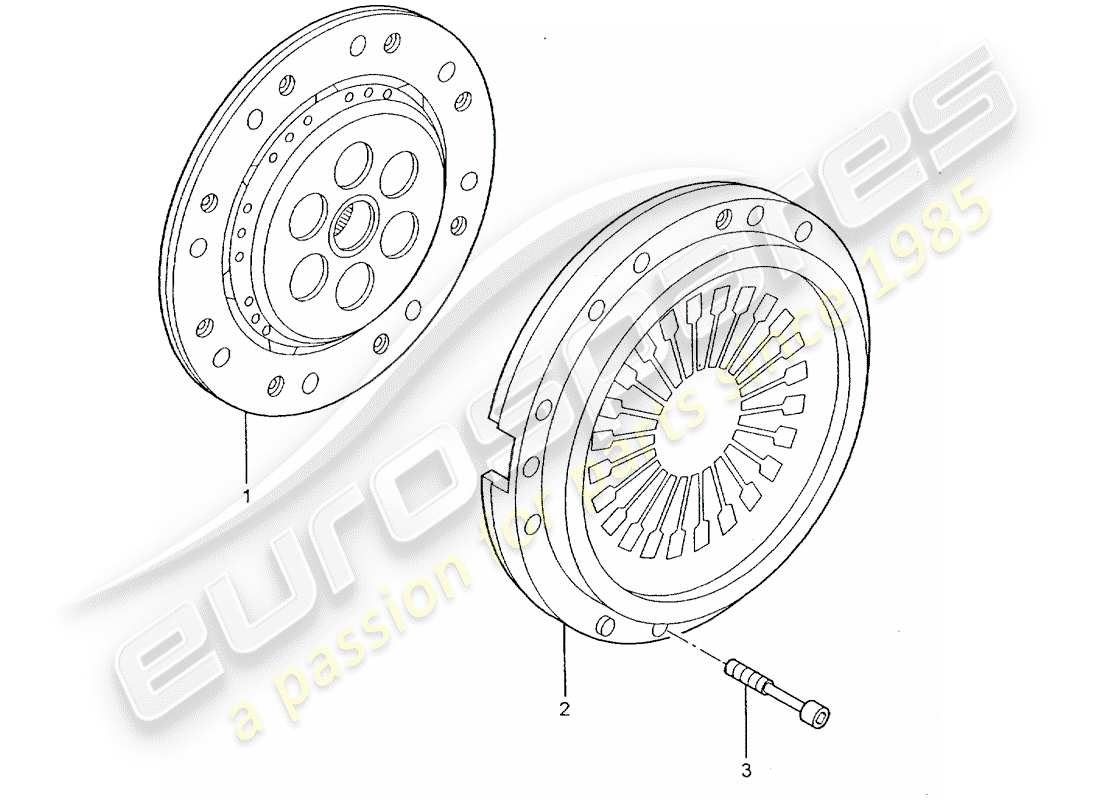 porsche 2009 (997-2 gt3) frizione diagramma delle parti