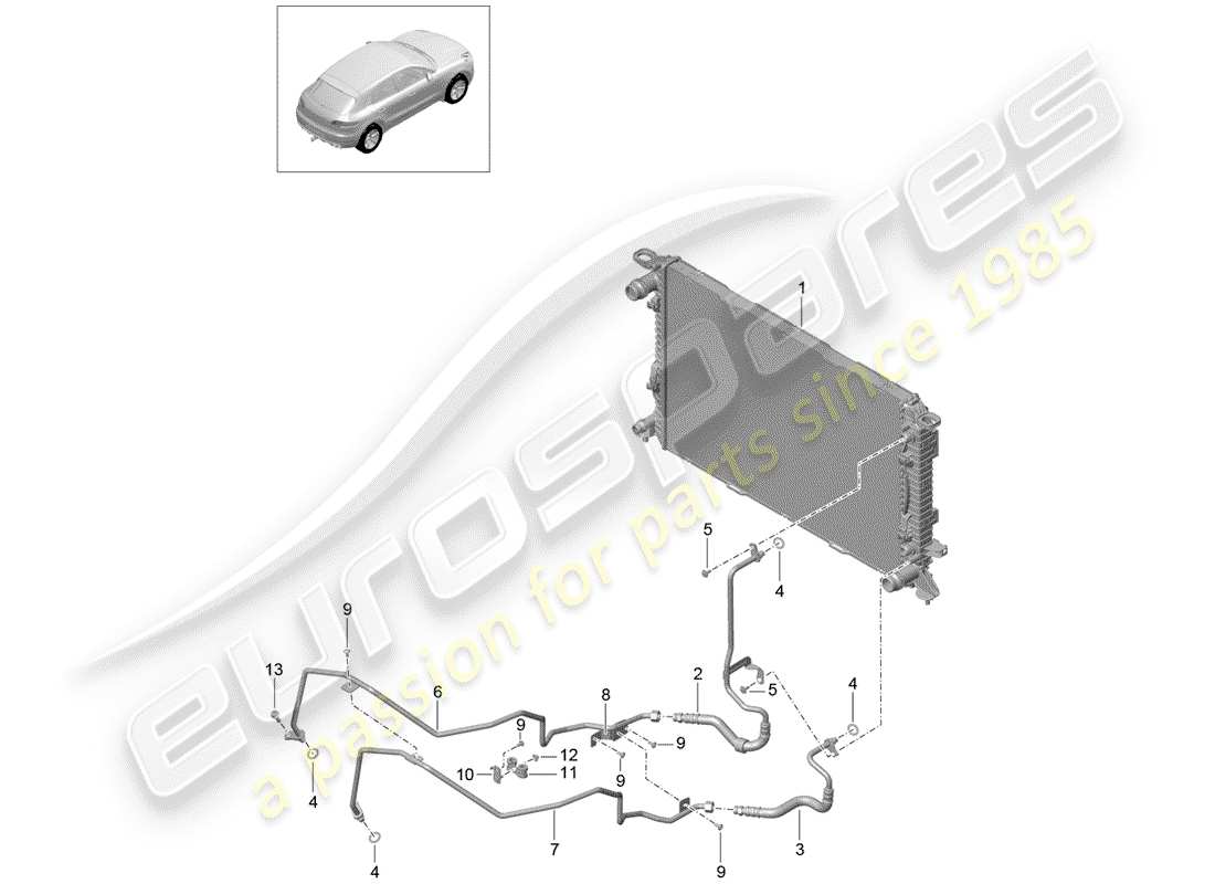 porsche 2016 (macan) - pdk - diagramma delle parti