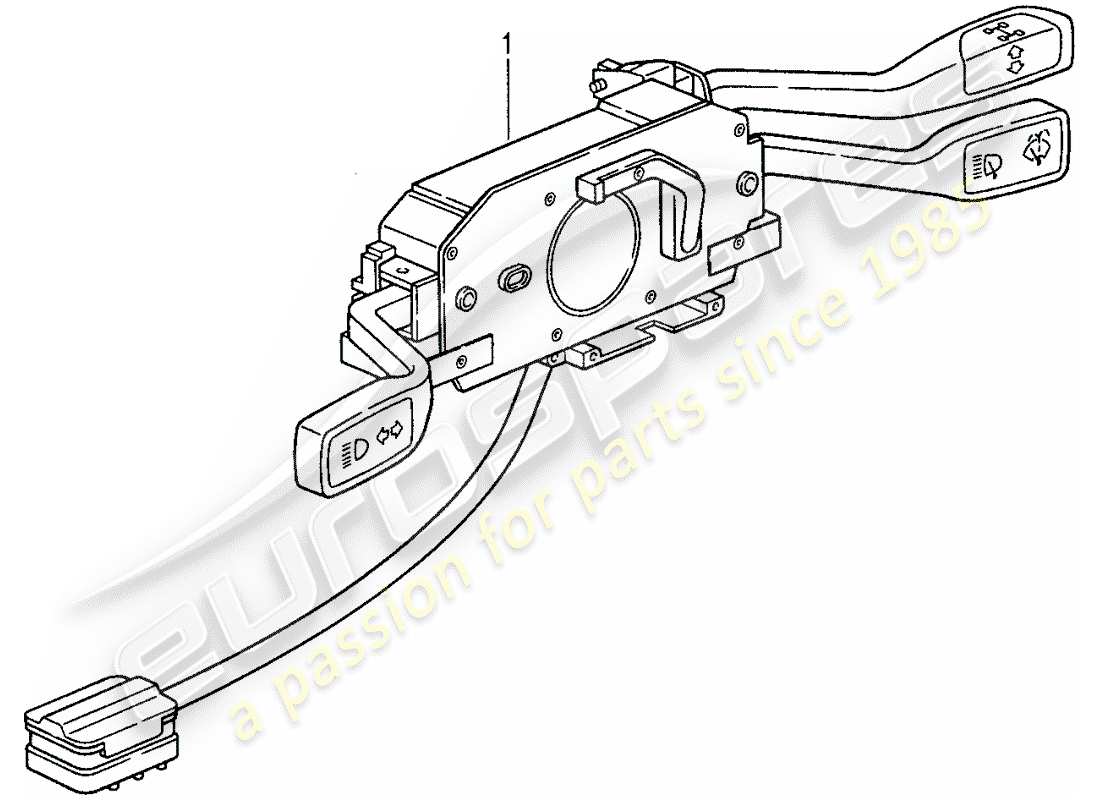 porsche 1987 (959) interruttore piantone sterzo diagramma delle parti