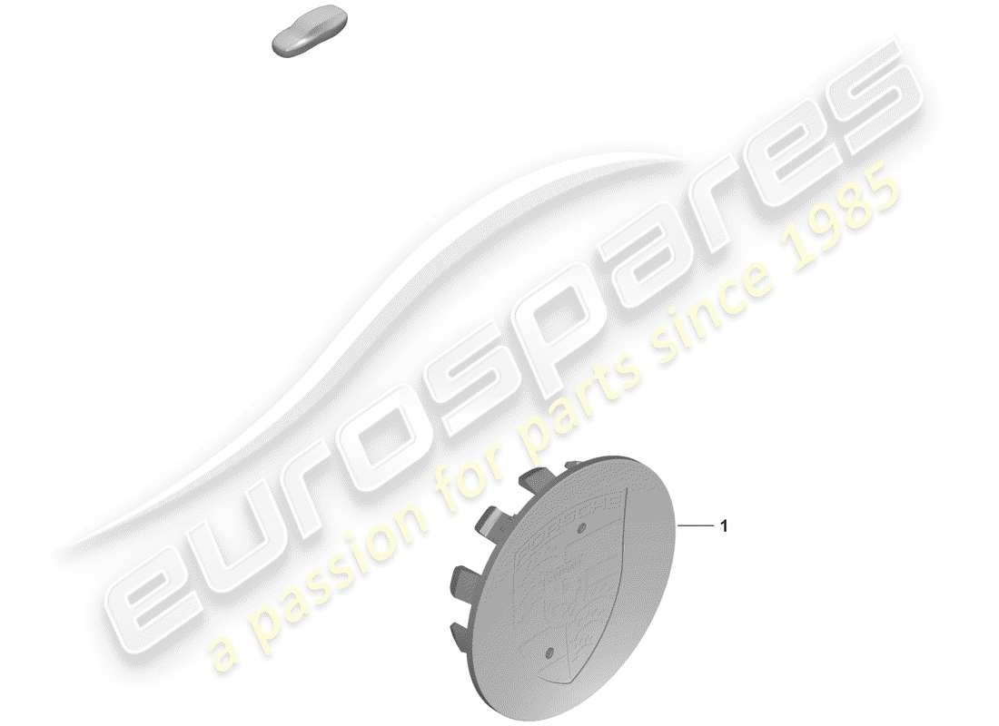 porsche 2019 (992-1) schema delle parti del copriruota