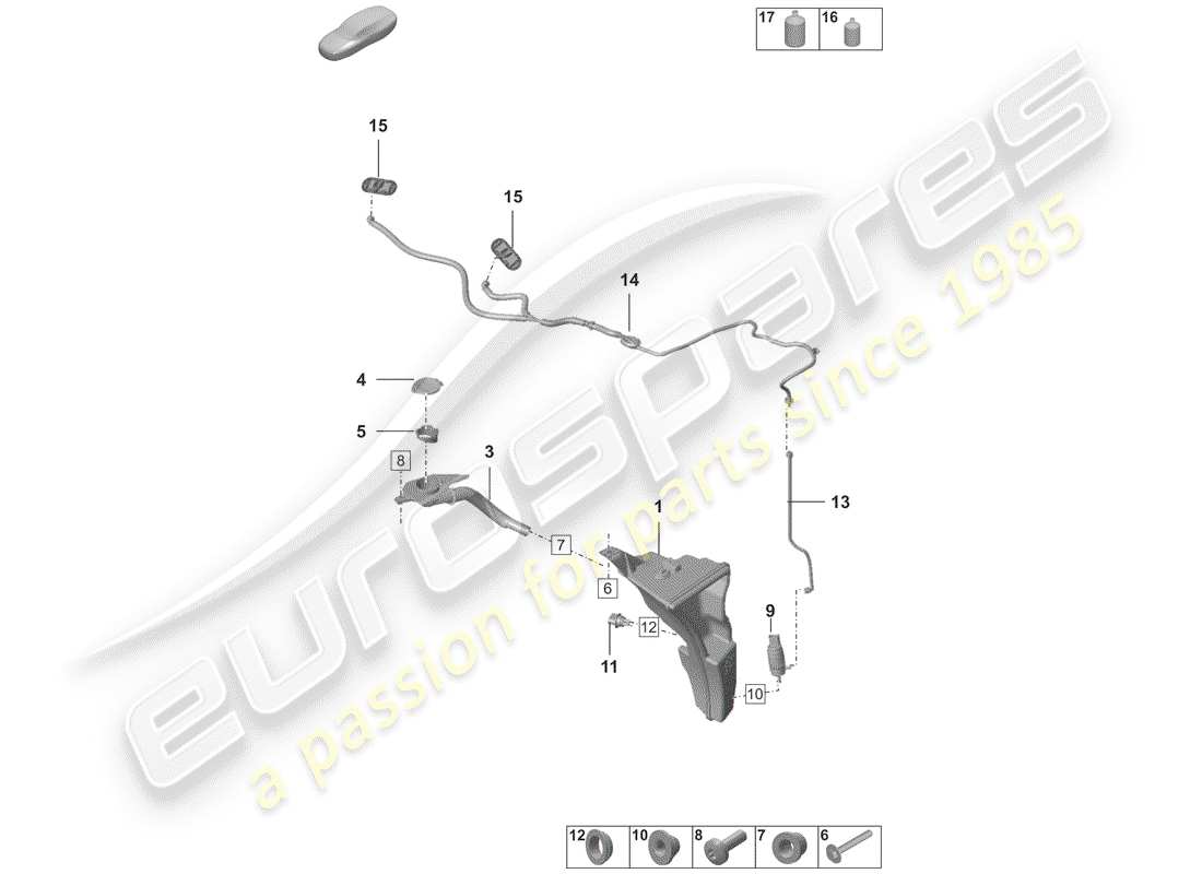 porsche 2020 (992-1) gruppo rondella diagramma delle parti