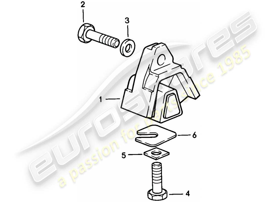 porsche 1985 (928) cambio automatico - sospensione della trasmissione diagramma delle parti