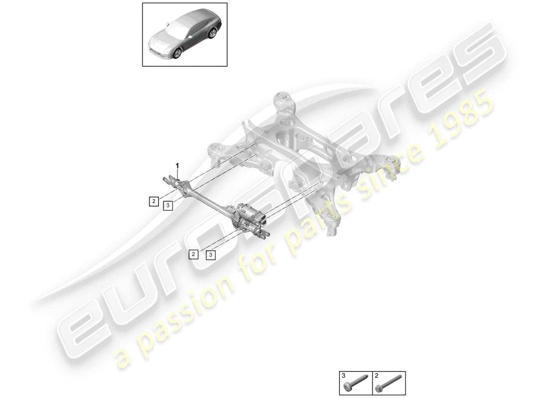 porsche 2017 (panamera 971-1) timone diagramma delle parti