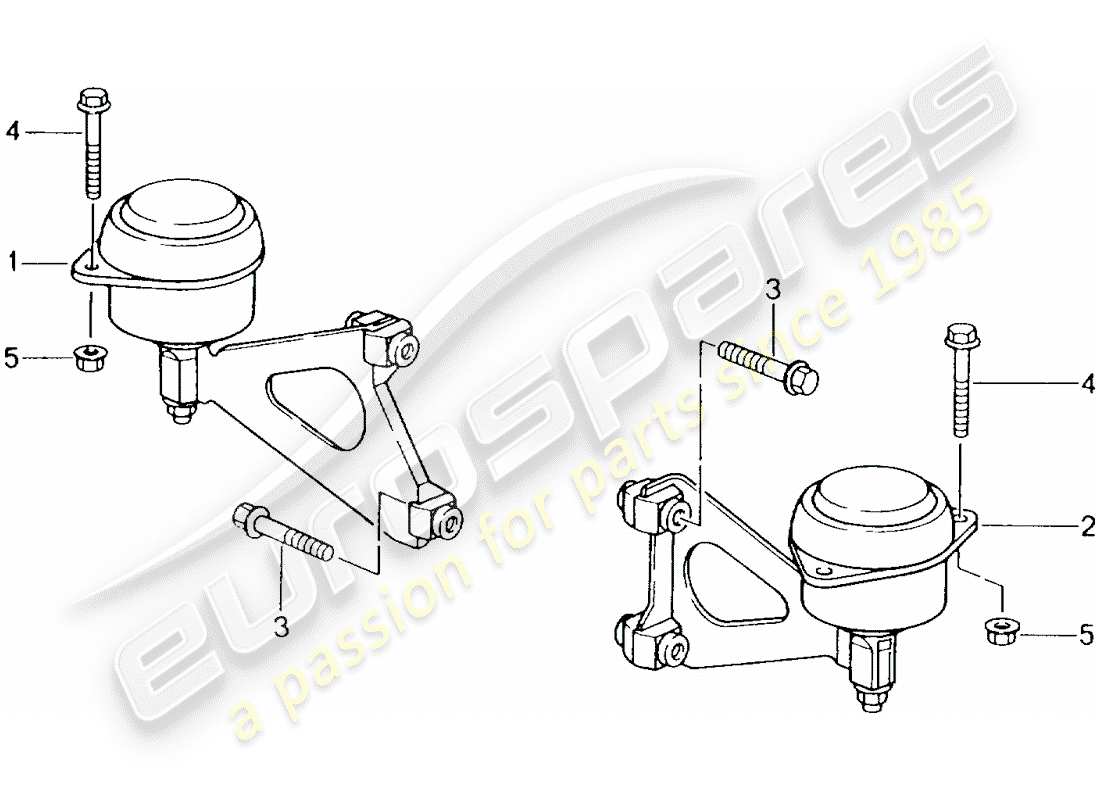 porsche 1999 (986 boxster) cambio manuale - montaggio cambio - motore schema delle parti
