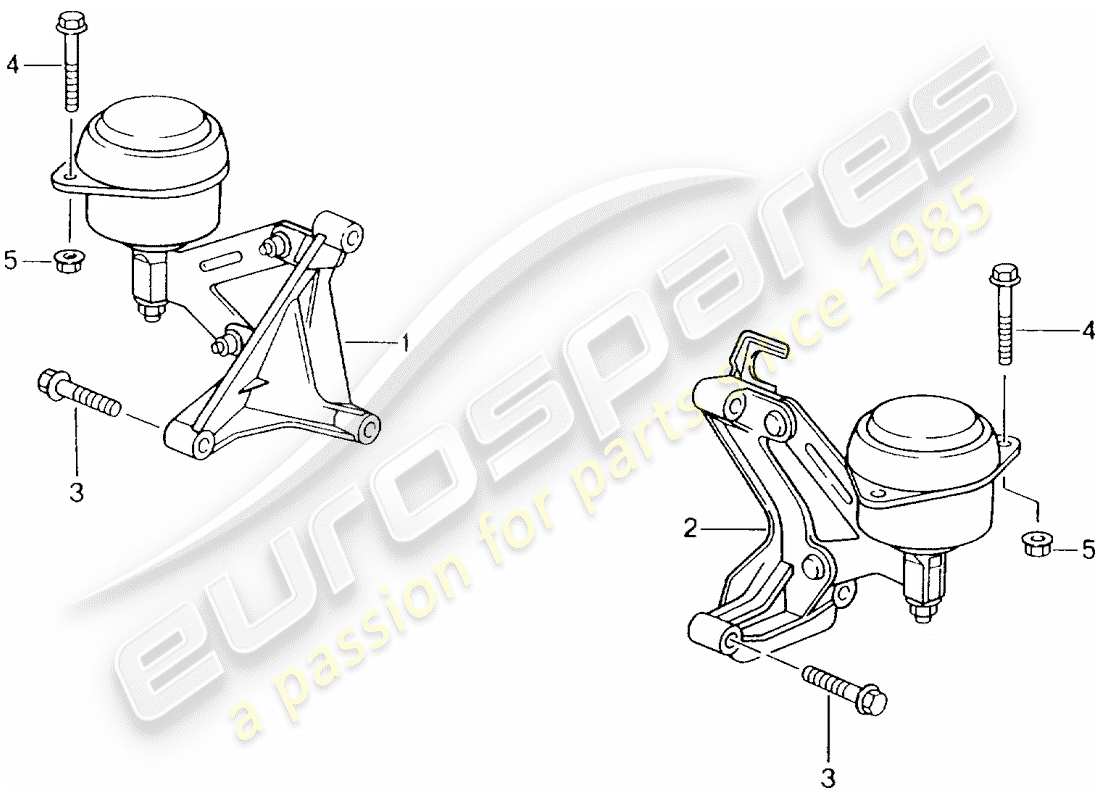 porsche 2000 (986 boxster) tiptronic - montaggio del cambio diagramma delle parti