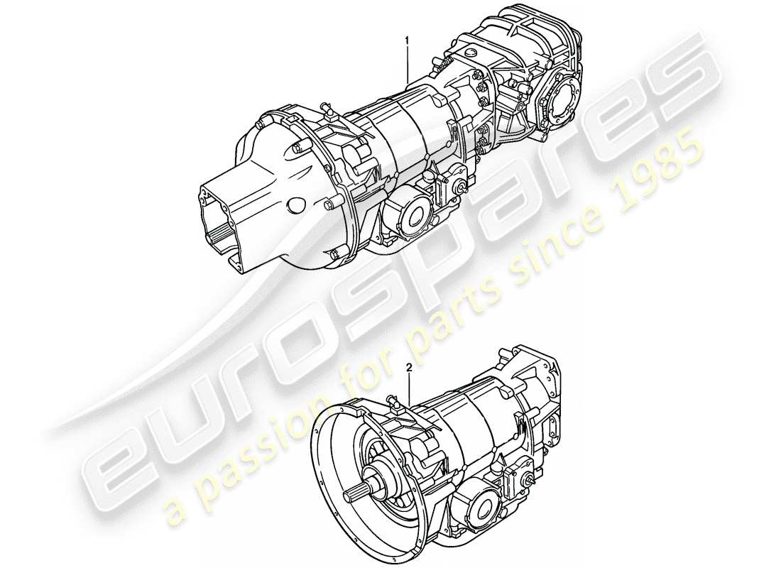 porsche 1983 (928) cambio automatico - cambio di ricambio - d - mj 1983>> - mj 1983 schema delle parti