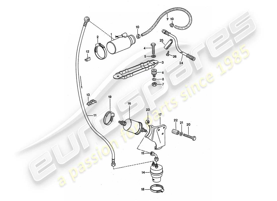 porsche 1977 (911 turbo) sistema di alimentazione - d - mj 1975>> diagramma delle parti