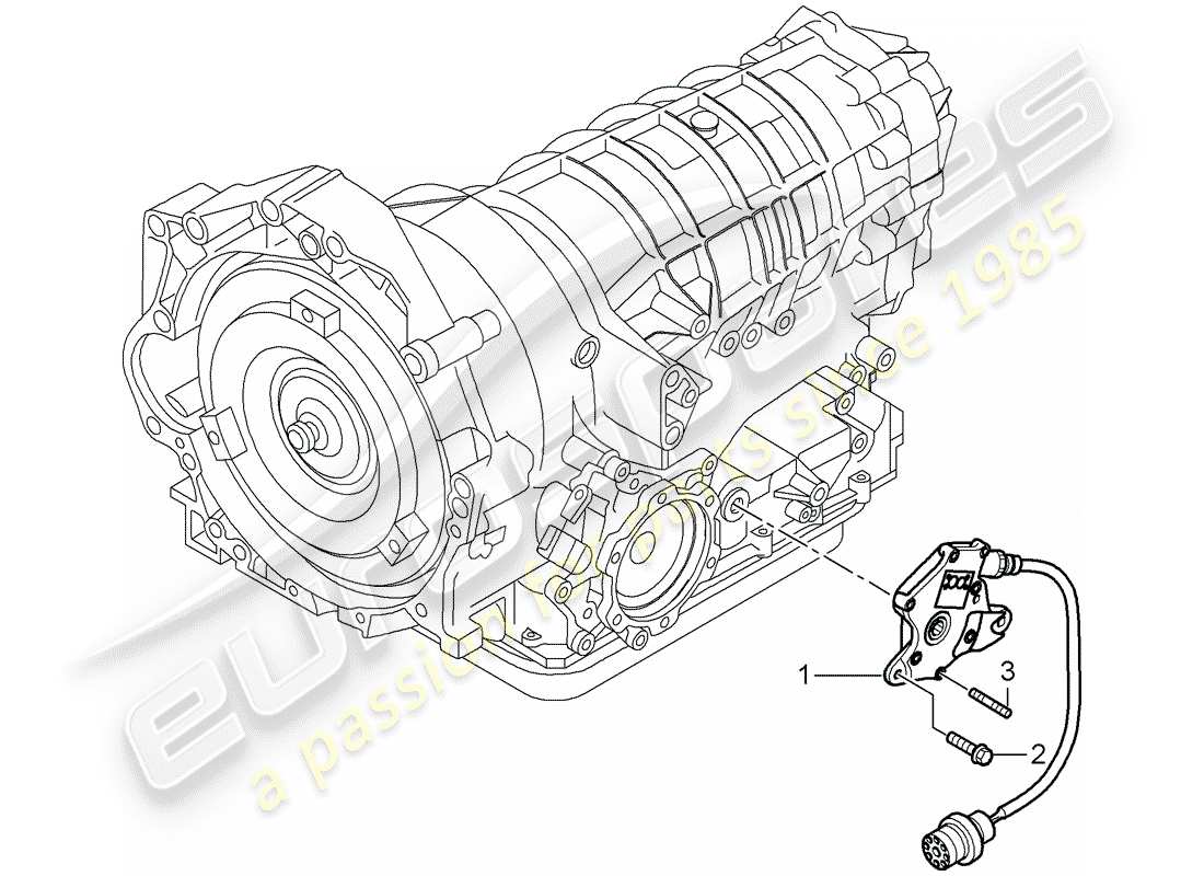 porsche 2005 (987 boxster) tiptronic diagramma delle parti