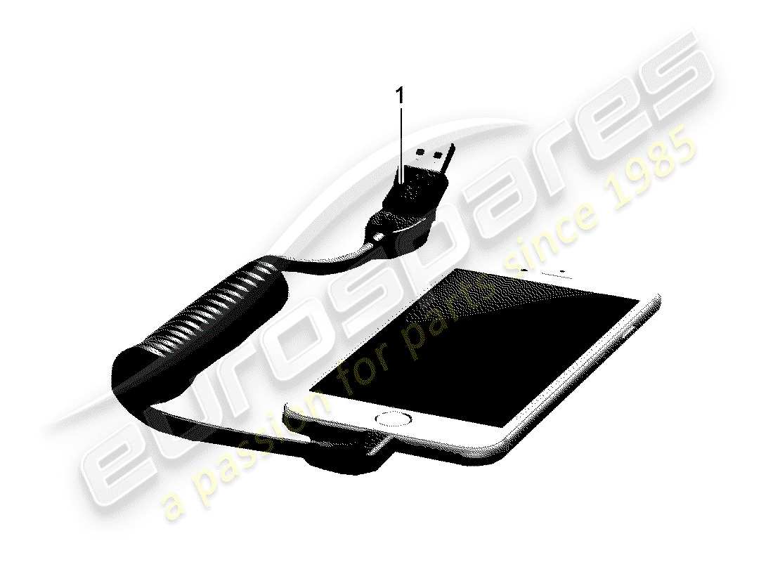 porsche 2015 (tequipment 98x/99x) cavo di ricarica diagramma delle parti