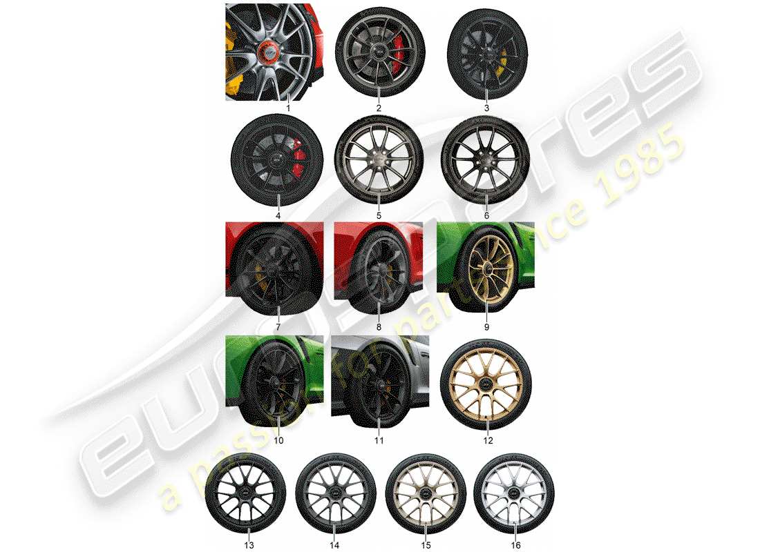 porsche 2013 (tequipment 98x/99x) ingranaggi diagramma delle parti