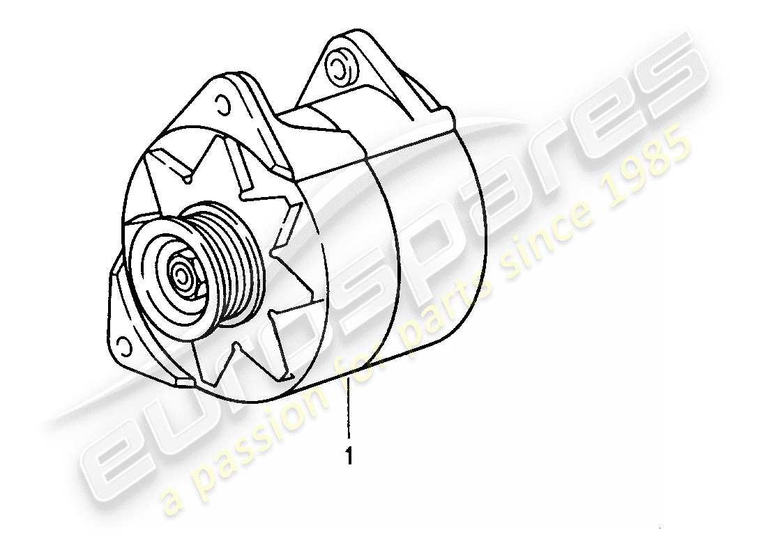 porsche replacement catalogue (2011) schema delle parti dell'alternatore