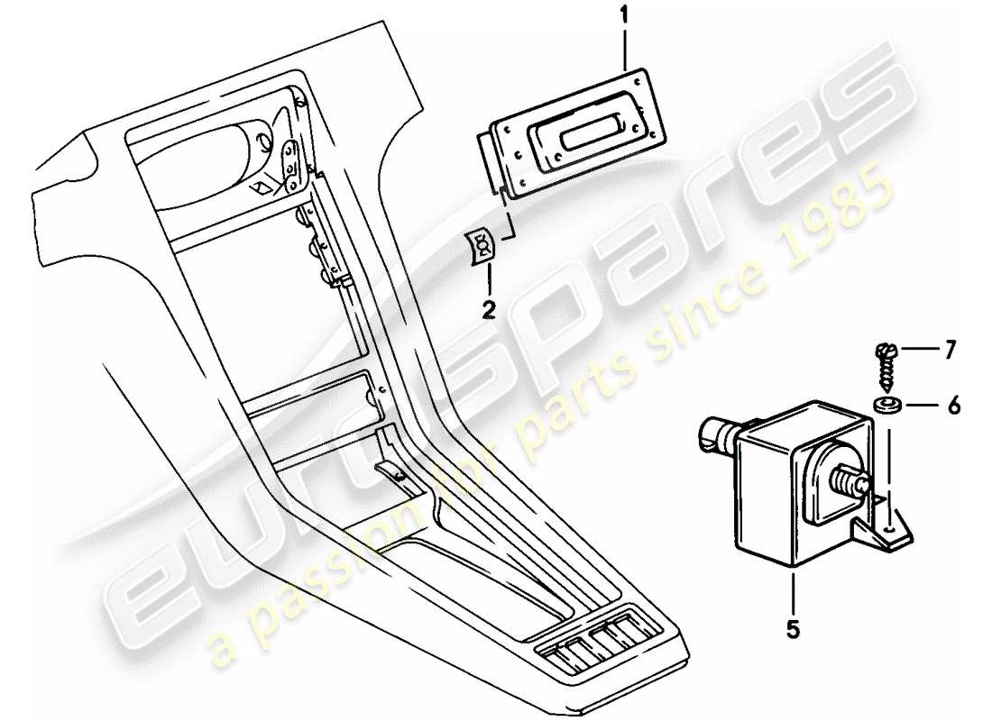 porsche 1983 (928) orologio diagramma delle parti