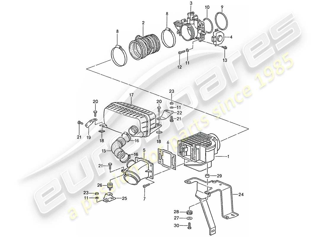 porsche 1990 (944) l-jetronic - 1 diagramma delle parti