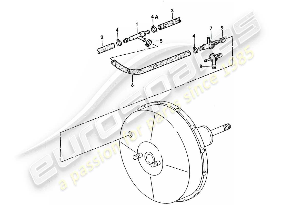 porsche 1994 (928) pompa di aspirazione diagramma delle parti