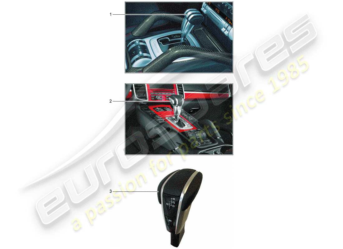 porsche 2004 (tequipment cayenne) leva selettrice diagramma delle parti