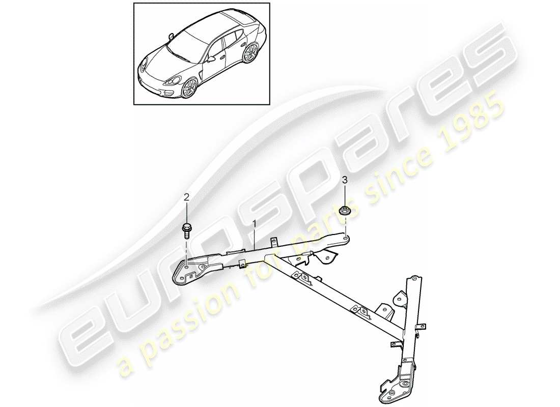 porsche 2013 (panamera 970) punte a cupola diagramma delle parti
