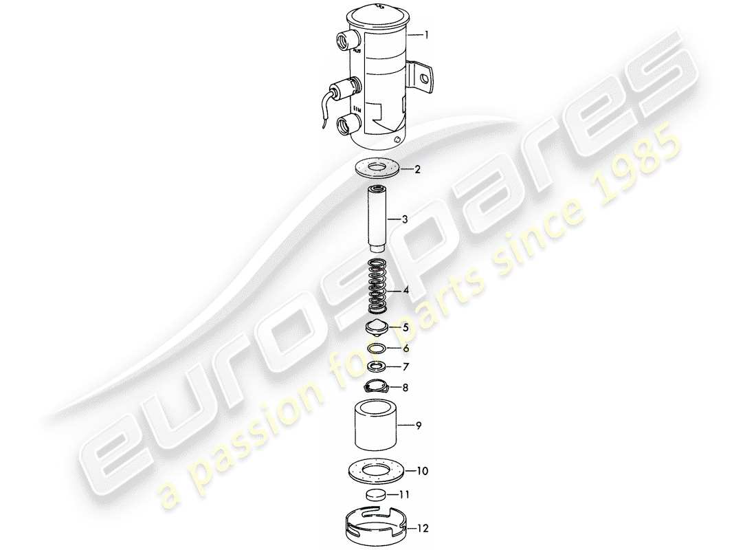 porsche 1966 (911/912) parti singole - per - pompa carburante - elettrica - d >> - mj 1968 schema delle parti