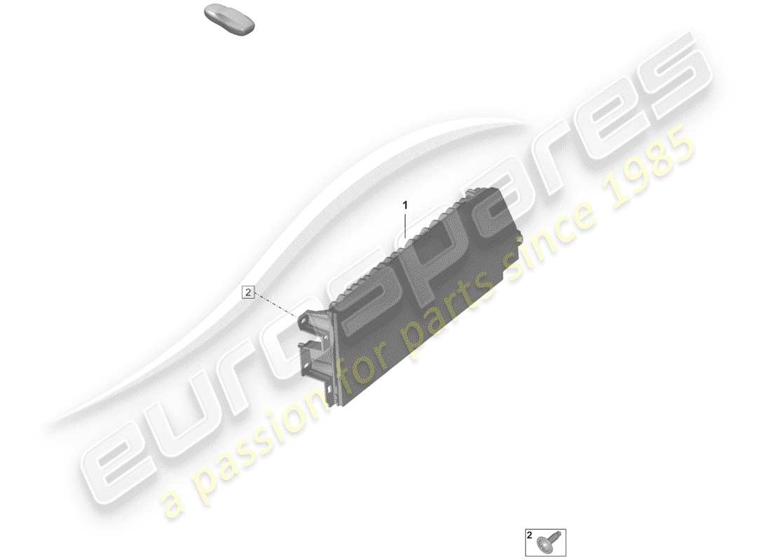 porsche 2019 (992-1) display schema delle parti