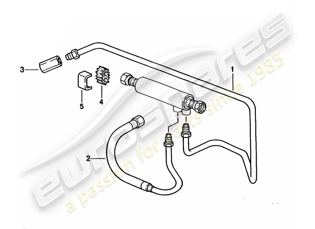 porsche 1994 (928) raffreddamento del carburante diagramma delle parti