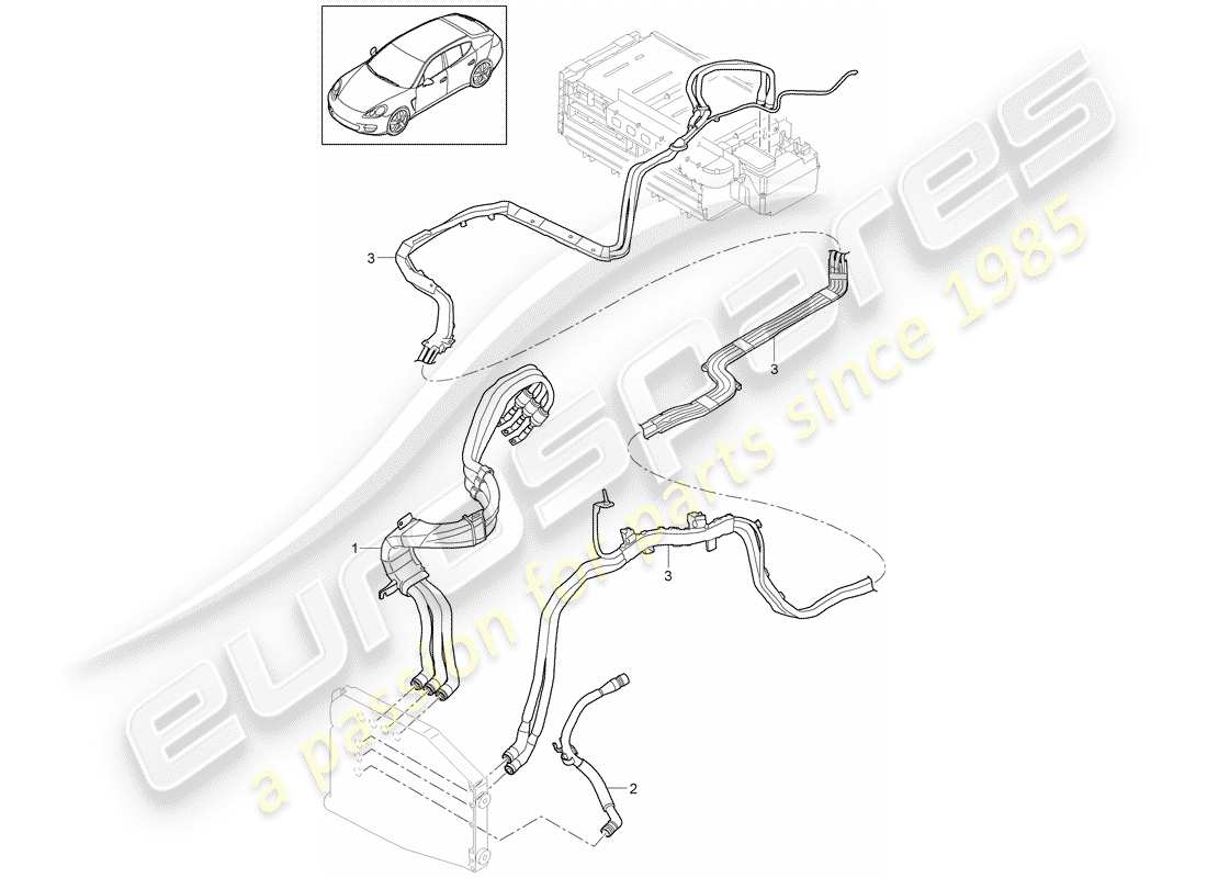 porsche 2011 (panamera 970) diagramma delle parti ibride