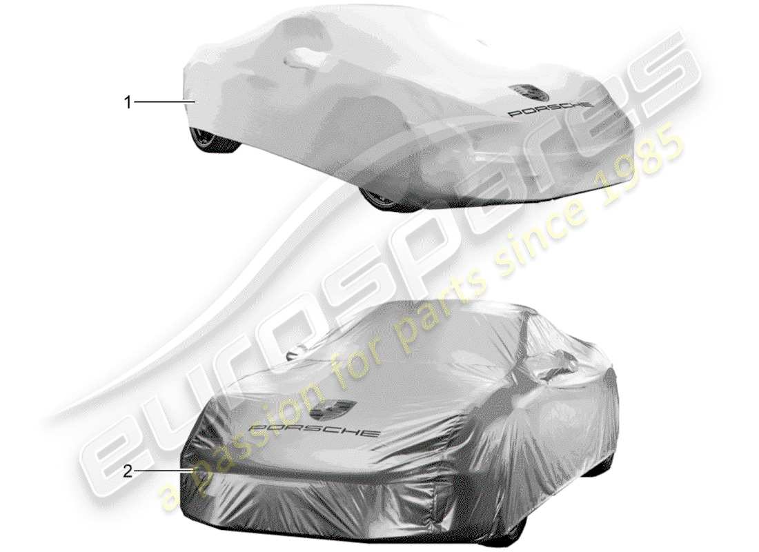 porsche 2013 (tequipment 98x/99x) copertina diagramma delle parti