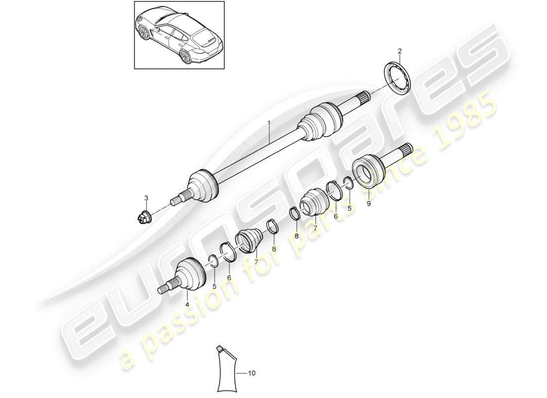 porsche 2012 (panamera 970) albero motore d >>- mj 2013 diagramma delle parti