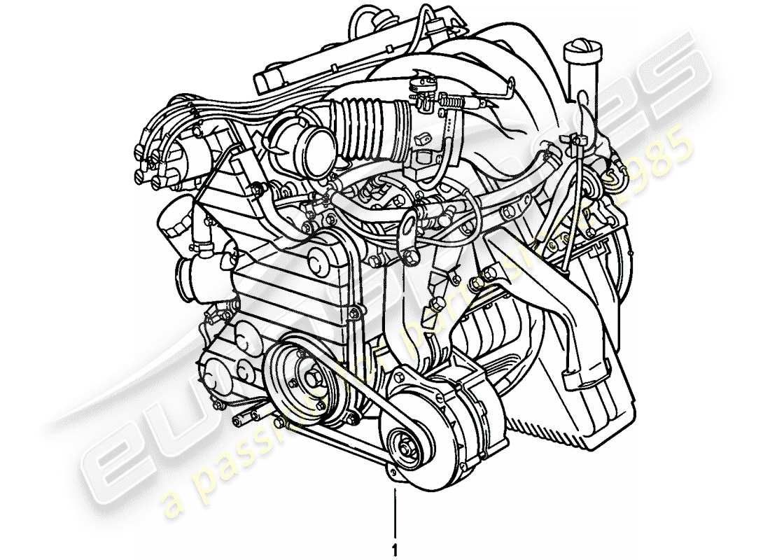 porsche 1982 (944) motore sostitutivo diagramma delle parti
