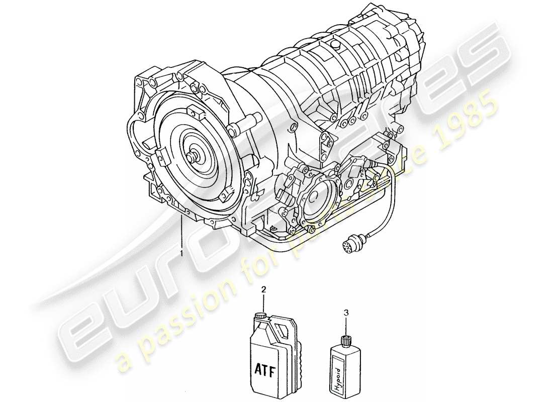 porsche 2003 (986 boxster) tiptronic diagramma delle parti