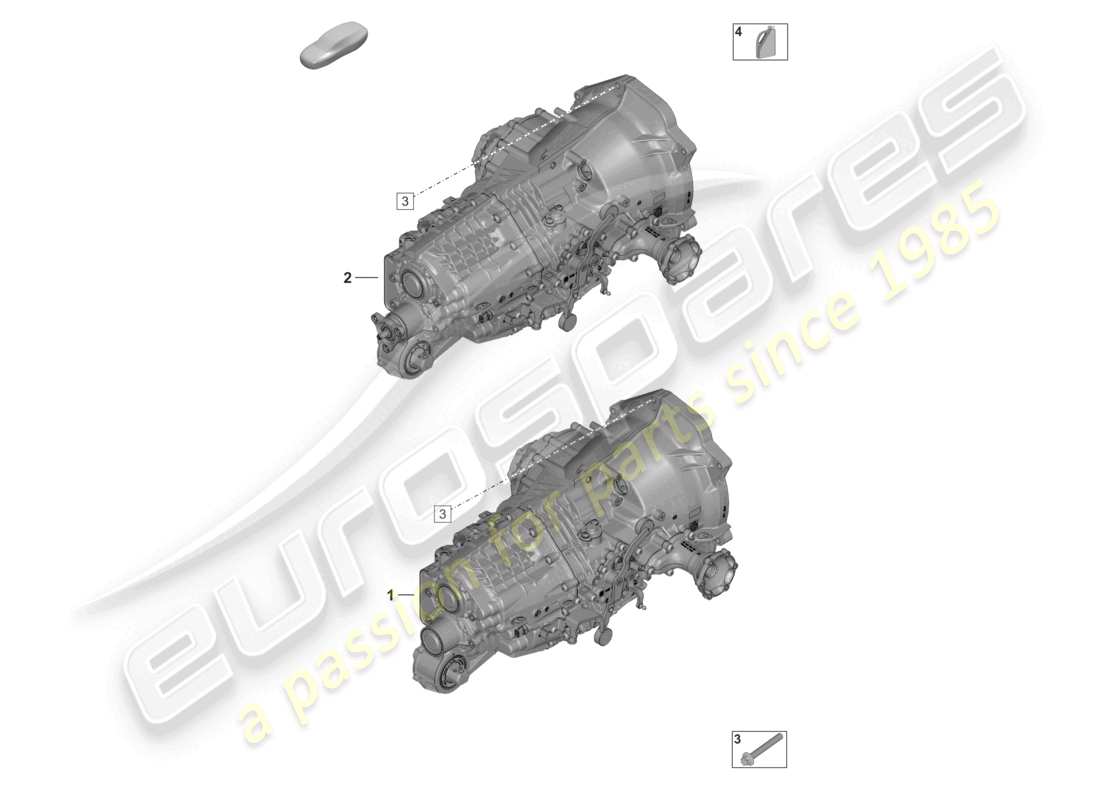 porsche 2020 (992-1) cambio manuale fluido di trasmissione diagramma delle parti