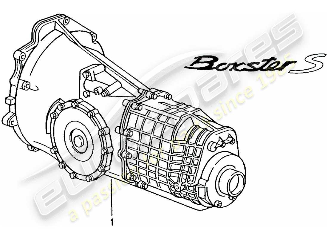 porsche 1997 (986 boxster) 6 velocità cambio manuale - - d - mj 2000>> diagramma delle parti