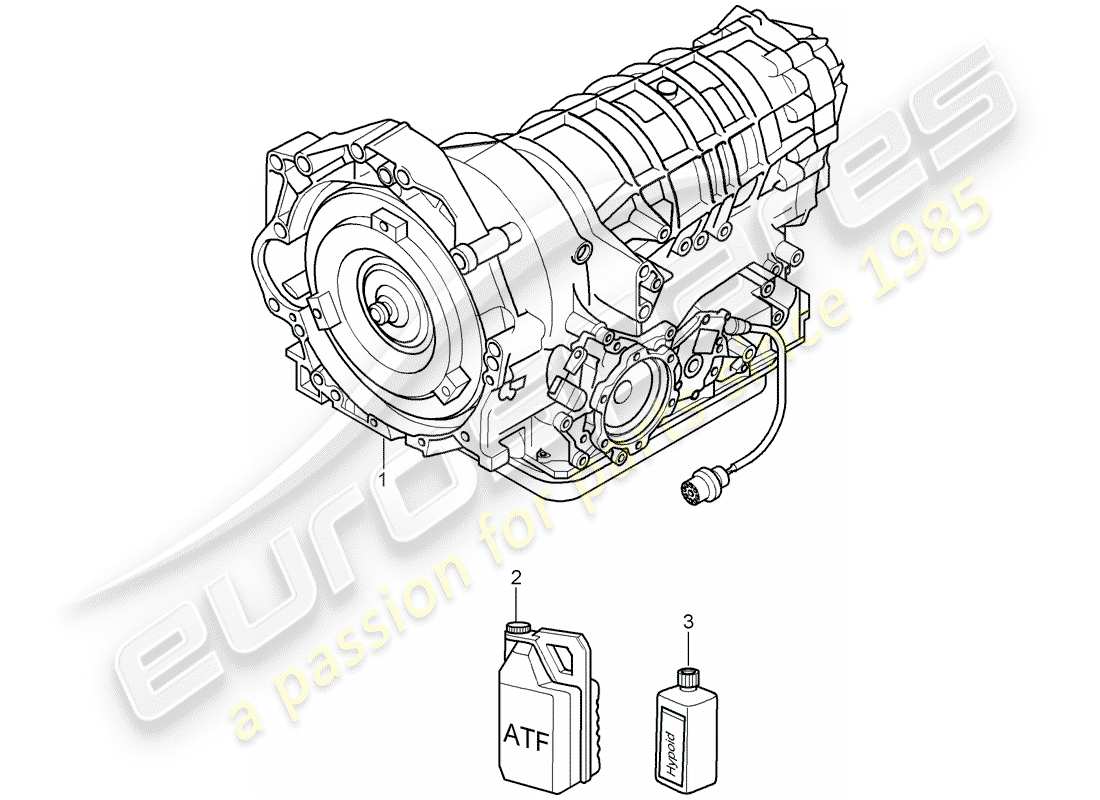 porsche 2007 (987 cayman) schema delle parti tiptronic