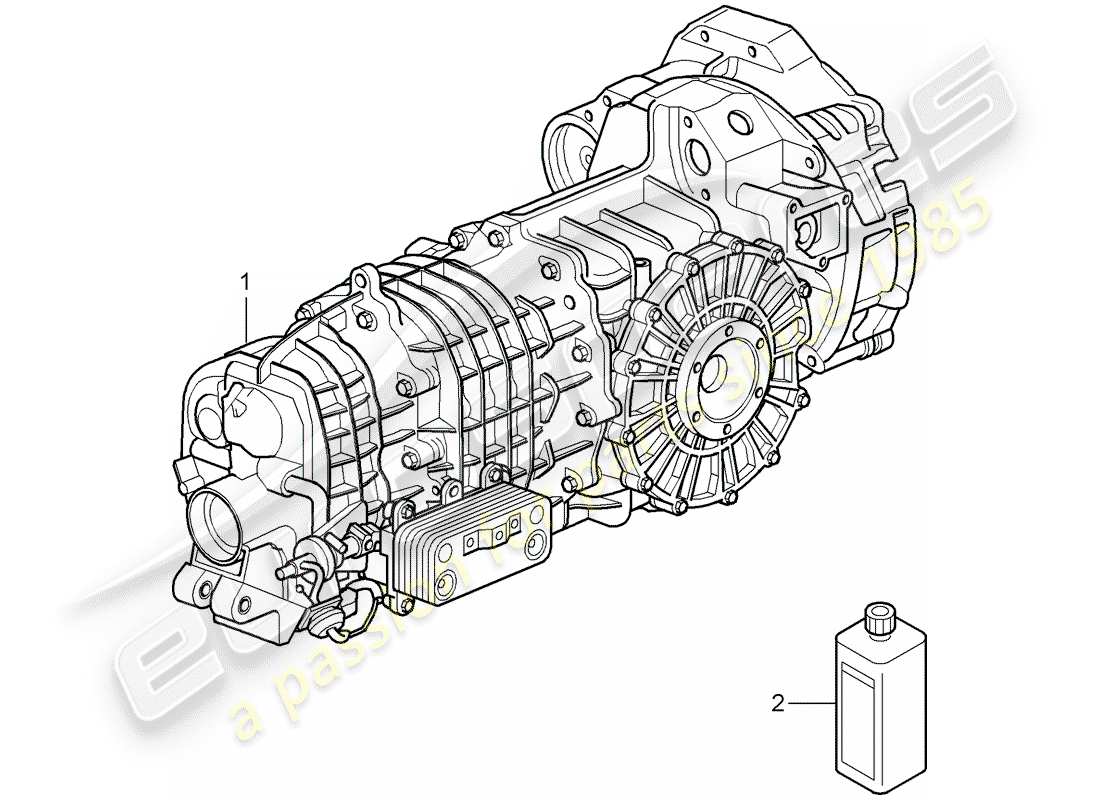 porsche 2007 (997-1 gt3) trasmissione sostitutiva diagramma delle parti