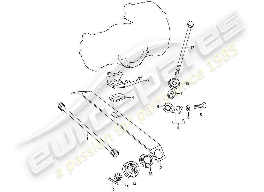 porsche 1963 (356b/356c) asse posteriore - molla ausiliaria diagramma delle parti