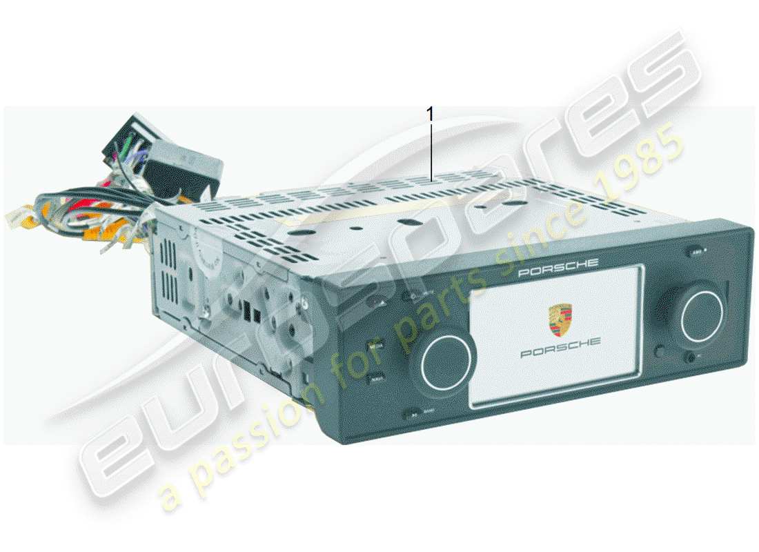 porsche 2012 (accessories) porsche classic - unità radio - sistema di navigazione schema delle parti