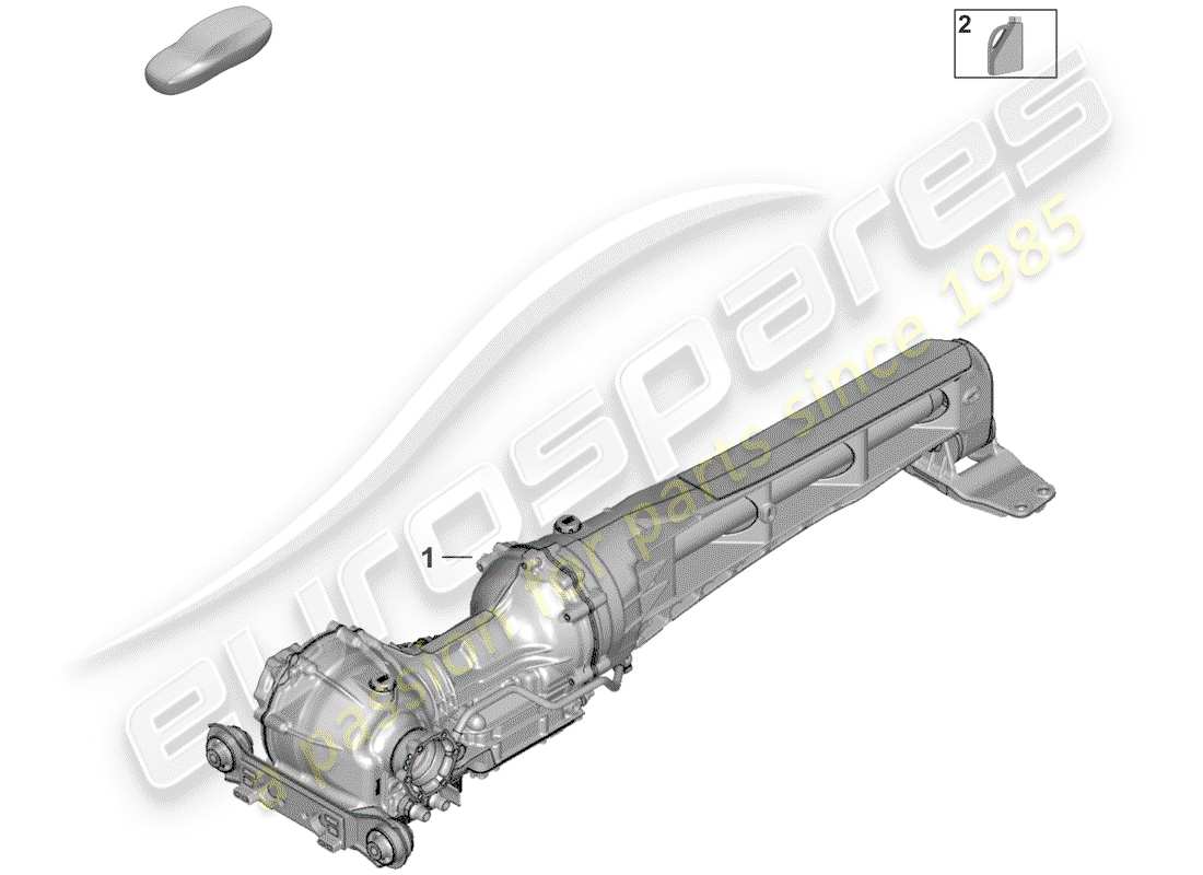 porsche 2020 (992-1) differenziale assale anteriore diagramma delle parti