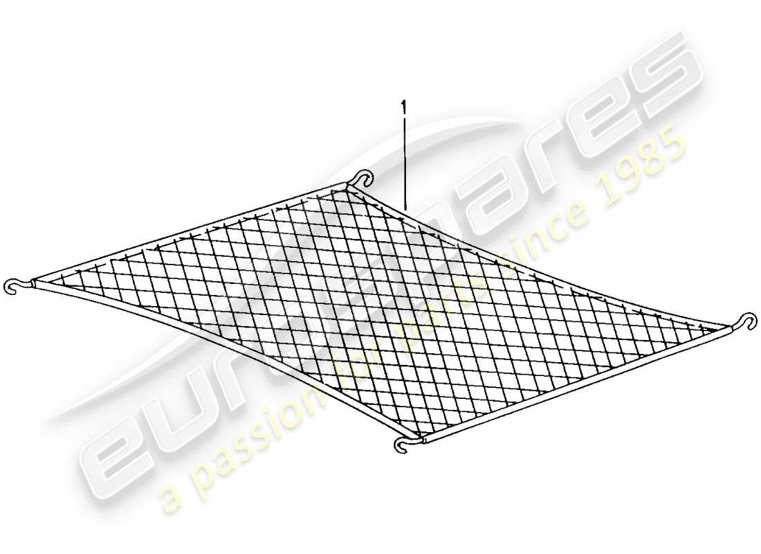 porsche 2001 (tequipment) rete di carico diagramma delle parti