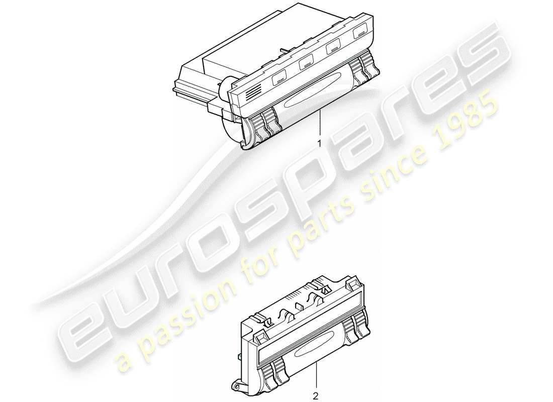 porsche 2008 (cayenne e1 9pa) unità operativa diagramma delle parti