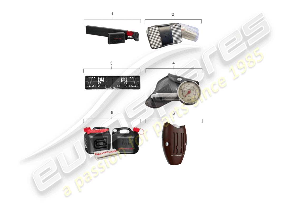 porsche 2007 (987 cayman) accessories porsche classic diagramma delle parti