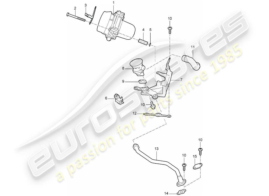 porsche 2005 (997-1) iniezione aria diagramma delle parti