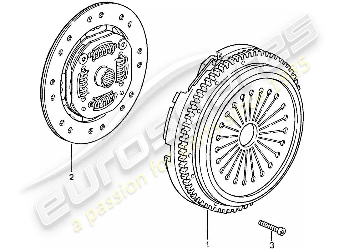 porsche 1987 (959) frizione diagramma delle parti