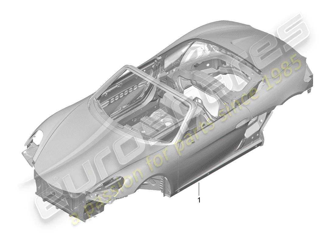 porsche 2014 (981 boxster) carrozzeria diagramma delle parti