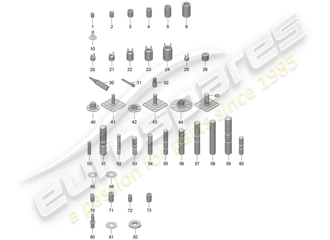 porsche 2015 (918 spyder) diagramma delle parti riparazione filetto
