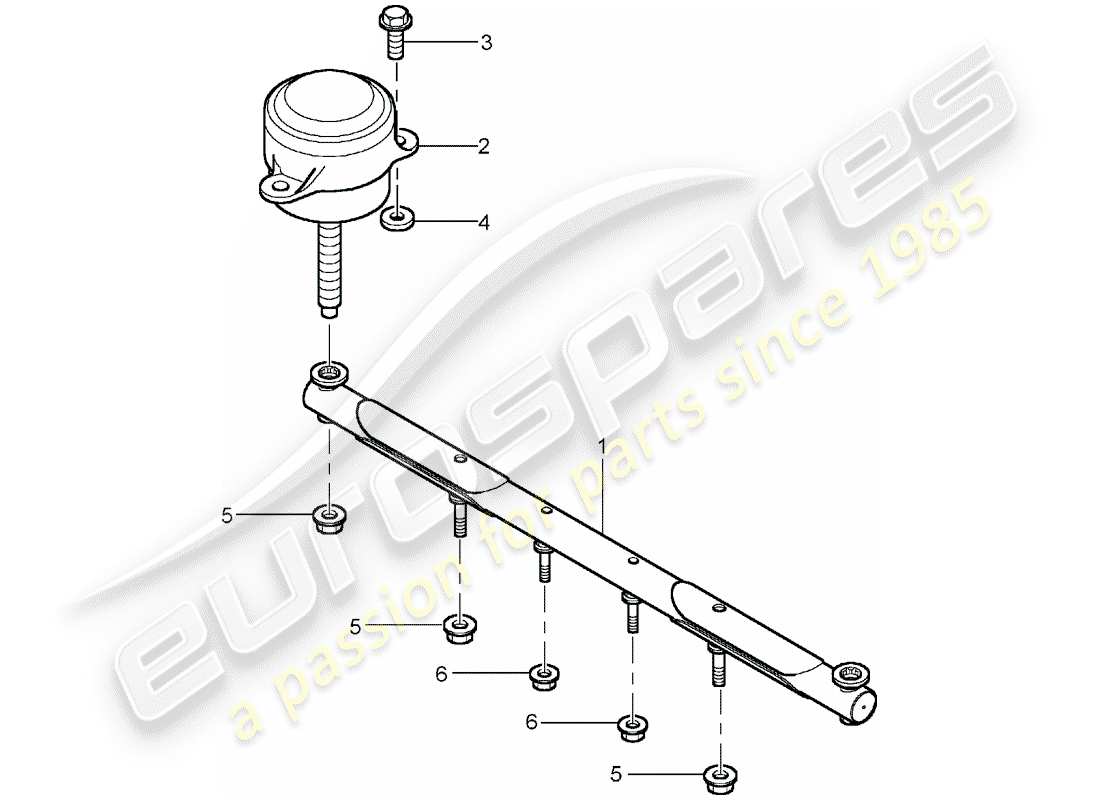 porsche 2006 (carrera gt) sospensione della trasmissione diagramma delle parti