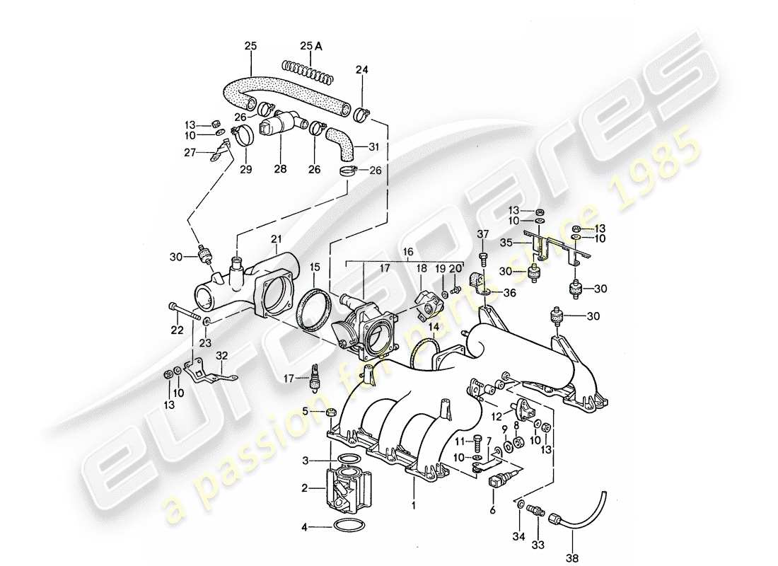 porsche 1988 (959) preparazione miscela 1 diagramma delle parti