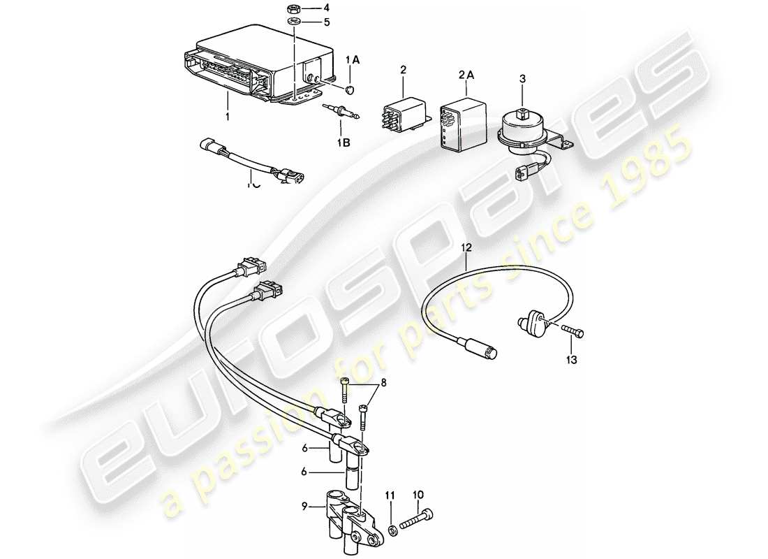 porsche 1985 (911) parte elettrica del motore 3 - informazioni tecniche - 1/85 gr. 2 diagramma delle parti