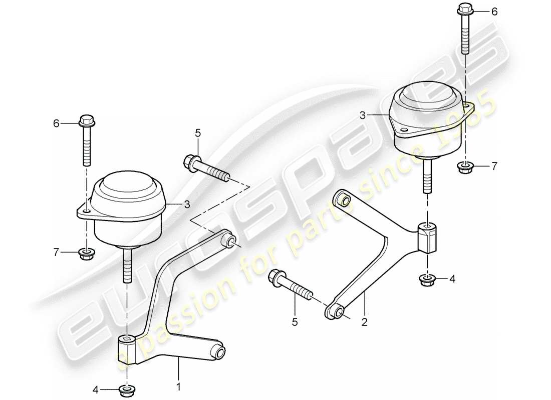 porsche 2001 (986 boxster) cambio manuale - montaggio del cambio - d - mj 2000>> schema delle parti