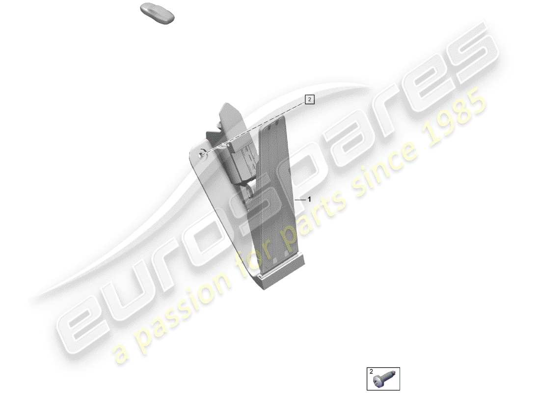 porsche 2020 (718 boxster spyder) freno e acc. montaggio del pedale diagramma delle parti