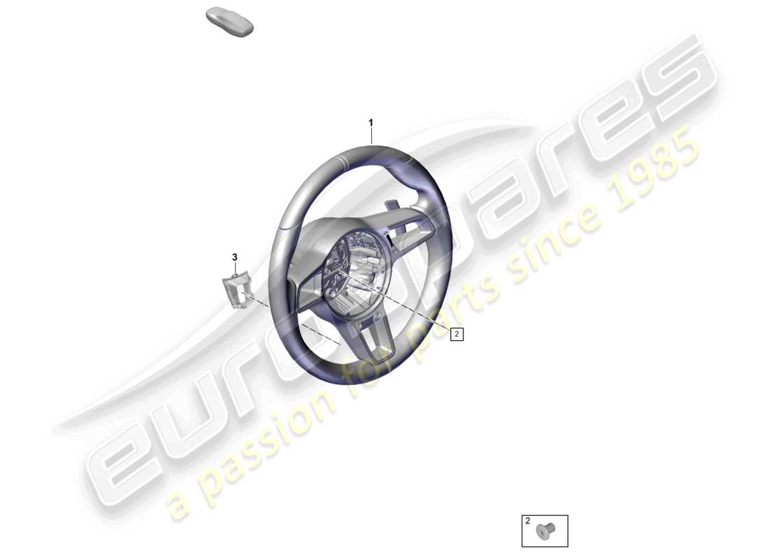 porsche 2019 (718 boxster spyder) volante - pdk - diagramma delle parti